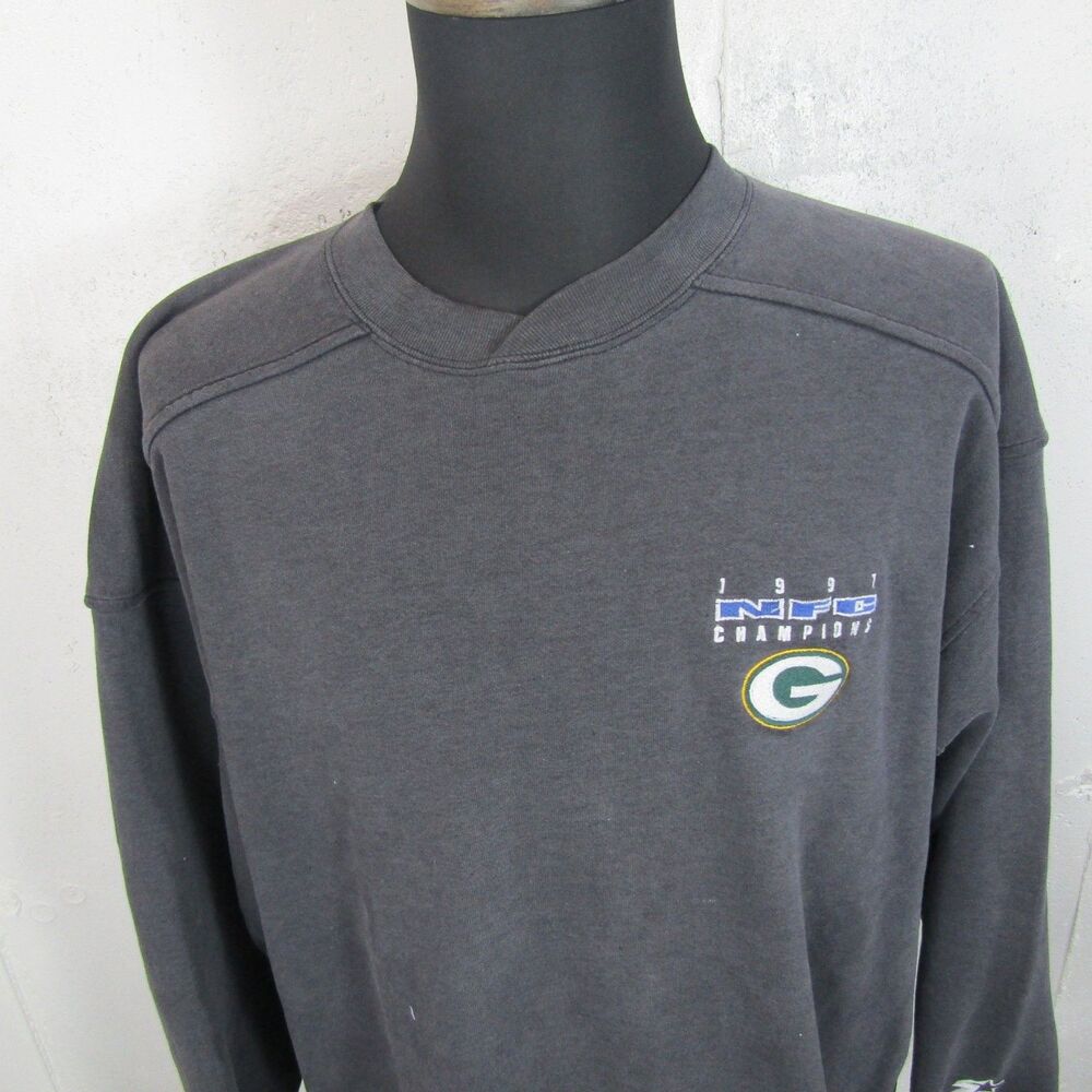 Vintage Starter Green Bay Packers 1997 NFC Champions Sweatshirt Men's X-Large